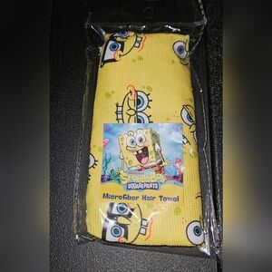 Nickelodeon SpongeBob SquarePants Microfiber Hair Towel BNIB